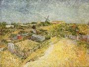 Vincent Van Gogh Gemusegarten am Montmartre oil painting reproduction